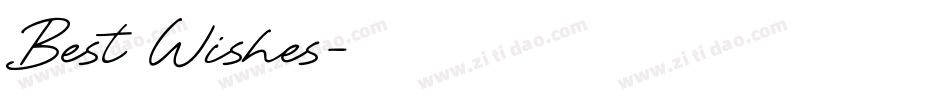 Best Wishes字体转换